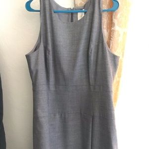 Grey JCrew Suiting XL/size 18 a-line dress
